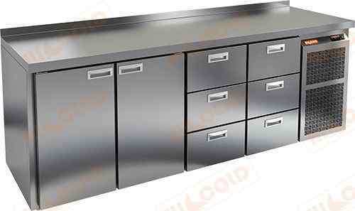 СТОЛ С МОРОЗИЛЬНЫМ ШКАФОМ HICOLD GN 1133 BR2 BT (R290)