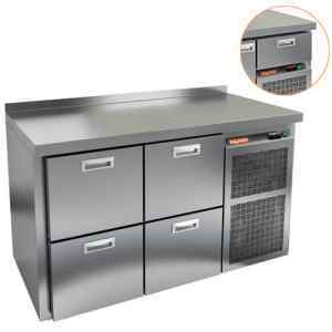Стол холодильный HICOLD GN 22 BR2 TN-B (+100мм столешн.)