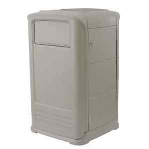 Контейнер для мусора 629х640х1070мм 190л TRUST 2103BEIGE
