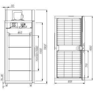 Шкаф холодильный Carboma R1120 Сarboma INOX, фото 2