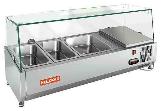 Витрина настольная HICOLD VRTG 1000