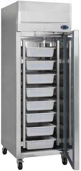 ШКАФ ХОЛОДИЛЬНЫЙ С ГЛУХОЙ ДВЕРЬЮ TEFCOLD RKS600 ДЛЯ РЫБЫ НЕРЖАВЕЮЩИЙ