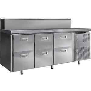 Стол для пиццы Финист СХСпц-700-0/6 (3С) (1810х700х1060) (10GN1/3 с крышкой)
