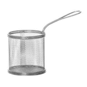 Корзинка для картофеля фри с ручкой D 9см h 9см LUXSTAHL кт134