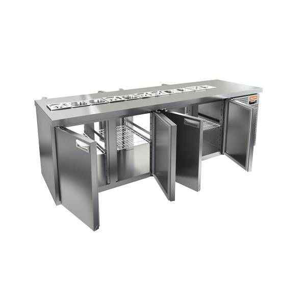 Стол холодильный для салатов HICOLD SL2T-11/GN (1/6), без крышки, фото 2