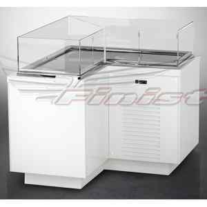 Витрина холодильная Финист Glassier LUX GCL-15/7/3 (фасады МДФ белый)
